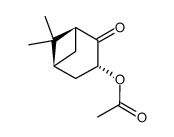 (1S,3R,5S)-6,6-dimethyl-2-oxobicyclo[3.1.1]heptan-3-yl acetate Structure