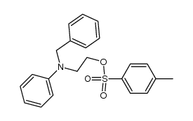 N-benzyl-N-phenyl-2-(p-tolylsulfonyloxy)ethylamine Structure
