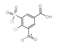 4-Chloro-5-chlorosulphonyl-3-nitrobenzoic acid structure