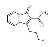 1H-Indene-2-carboxamide,3-(3-chloropropyl)-1-oxo- structure