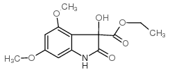 ETHYL 3-HYDROXY-4,6-DIMETHOXY-2-OXOINDOLINE-3-CARBOXYLATE structure