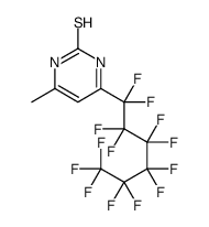 6-methyl-4-(1,1,2,2,3,3,4,4,5,5,6,6,6-tridecafluorohexyl)-1H-pyrimidine-2-thione Structure