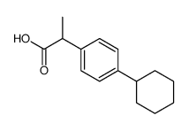 2-(4-Cyclohexylphenyl)propanoic acid Structure