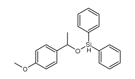 (1-(4-methoxyphenyl)ethoxy)diphenylsilane Structure