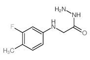 2-[(3-fluoro-4-methyl-phenyl)amino]acetohydrazide structure
