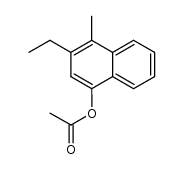 3-Aethyl-4-methyl-1-naphthylacetat结构式