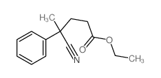 Benzenebutanoic acid, g-cyano-g-methyl-, ethyl ester结构式