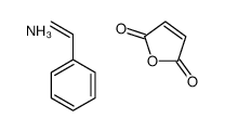 2,5-呋喃二酮、乙烯基苯的聚合物铵盐结构式