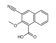 3-cyano-2-methoxy-1-naphthoic acid Structure