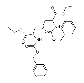 3,3'-Thiobis(N-benzyloxycarbonyl-L-alanine ethyl) ester结构式