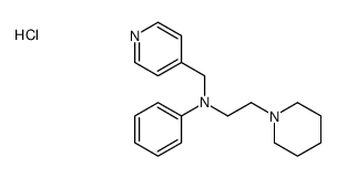N-(2-piperidin-1-ylethyl)-N-(pyridin-4-ylmethyl)aniline,hydrochloride Structure