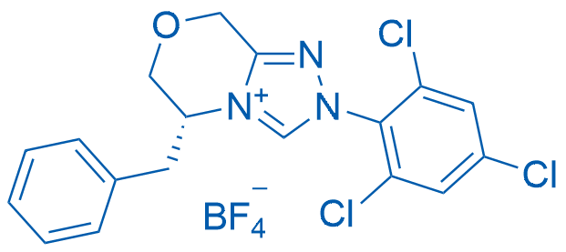 (R)-5-苄基-2-(2,4,6-三氯苯基)-5,6-二氢-8H-[1,2,4]三唑并[3,4-c][1,4]恶嗪-2-鎓 四氟硼酸盐图片