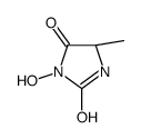 (5S)-3-hydroxy-5-methylimidazolidine-2,4-dione结构式