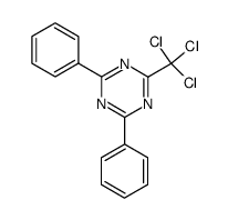 2-trichloromethyl-4,6-diphenyl-1,3,5-triazine结构式