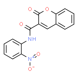 N-{2-nitrophenyl}-2-oxo-2H-chromene-3-carboxamide structure