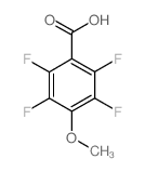 4-甲氧基-2,3,5,6-四氟苯甲酸结构式