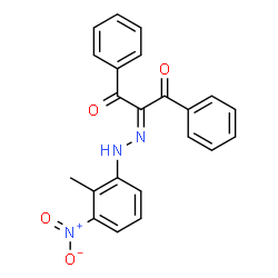 2-[(2-Methyl-3-nitrophenyl)hydrazono]-1,3-diphenyl-1,3-propanedione structure