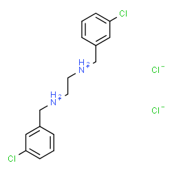 N1,N2-BIS(3-CHLOROBENZYL)-1,2-ETHANEDIAMINIUM DICHLORIDE structure