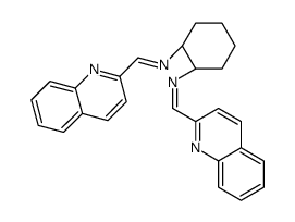 1-quinolin-2-yl-N-[(1R,2R)-2-(quinolin-2-ylmethylideneamino)cyclohexyl]methanimine Structure