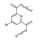 4-bromopyridine-2,6-dicarbonyl azide Structure