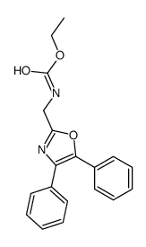 [(4,5-Diphenyl-2-oxazolyl)methyl]carbamic acid ethyl ester Structure