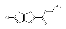 2-Chloro-6H-thieno[2,3-b]pyrrole-5-carboxylic acid ethyl ester structure