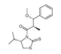 (4S)-4-isopropyl-N-[(2R,3S)-3-methoxy-2-methyl-3-phenylpropanoyl]-1,3-thiazolidine-2-thione Structure