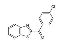 1,3-benzothiazol-2-yl(4-chlorophenyl)methanone结构式