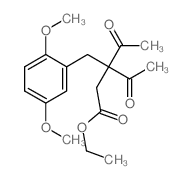 ethyl 3-acetyl-3-[(2,5-dimethoxyphenyl)methyl]-4-oxo-pentanoate Structure