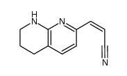 3-(5,6,7,8-tetrahydro-1,8-naphthyridin-2-yl)prop-2-enenitrile结构式