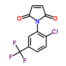1-(2-Chloro-5-trifluoromethyl-phenyl)-pyrrole-2,5-dione结构式