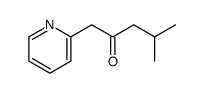 4-methyl-1-pyridin-2-ylpentan-2-one结构式