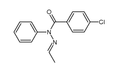 acetaldehyde N1-(4-chlorobenzoyl)-N1-phenylhydrazone Structure