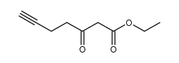 3-氧代庚-6-炔乙酯结构式