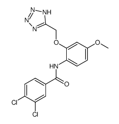 3,4-dichloro-N-[4-methoxy-2-(1H-tetrazol-5-ylmethoxy)-phenyl]-benzamide Structure