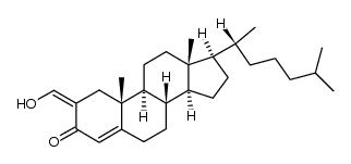 3-oxo-cholest-4-ene-2-carbaldehyde Structure
