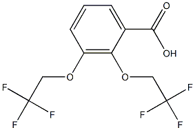 2,3-Bis-(2,2,2-trifluoro-ethoxy)-benzoic acid结构式