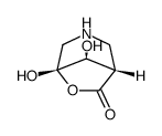 6-Oxa-3-azabicyclo[3.2.1]octan-7-one, 5,8-dihydroxy-, (1S,5R,8S)- (9CI)结构式