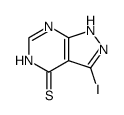 3-Iodo-1,5-dihydropyrazolo[3,4-d]pyrimidin-4-thione Structure