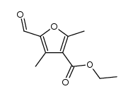 ethyl 5-formyl-2,4-dimethylfuran-3-carboxylate结构式