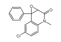 6-chloro-3,4-epoxy-1,2,3,4-tetrahydro-1-methyl-2-oxo-4-phenylquinoline Structure