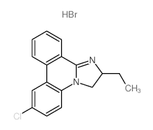 Imidazo[1,2-f]phenanthridine,7-chloro-2-ethyl-2,3-dihydro-, hydrobromide (1:1) structure