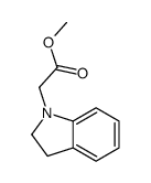 (2,3-Dihydro-indol-1-yl)-acetic acid Methyl ester Structure