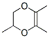 2,3-Dihydro-2,5,6-trimethyl-1,4-dioxin结构式