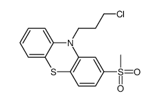 10-(3-chloropropyl)-2-methylsulfonylphenothiazine Structure