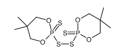 2,2'-Disulfanediylbis(5,5-dimethyl-1,3,2-dioxaphosphinane) 2,2'-d isulfide结构式