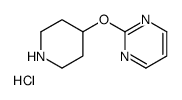 2-(Piperidin-4-yloxy)-pyrimidinehydrochloride Structure