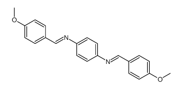 1-(4-methoxyphenyl)-N-[4-[(4-methoxyphenyl)methylideneamino]phenyl]methanimine Structure