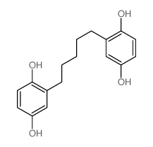 2-[5-(2,5-dihydroxyphenyl)pentyl]benzene-1,4-diol Structure