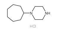 1-(环庚基)哌嗪盐酸盐结构式